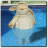 Wandlampe Swimmingpool Bildfolie.