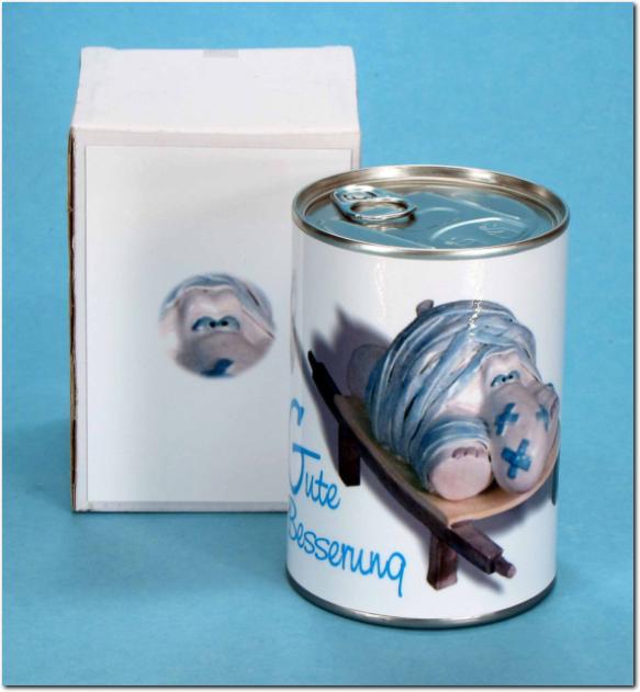 Geschenkdose mit Verpackung.