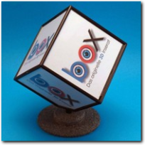 Fotowürfel mit selber gemachtem Sockel.