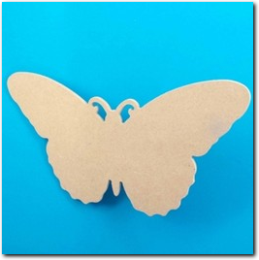 MDF Schmetterling Silhouette 25 x 13 mm.