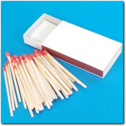 Schachtel mit Streichölzer gross zum selber gestalten.