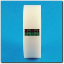 Beschriftbares Klebeband 19 mm breit.