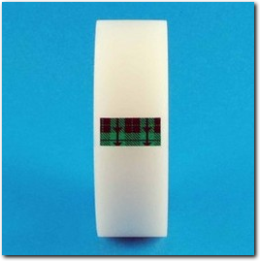 Beschriftbares Klebeband 19 mm breit.