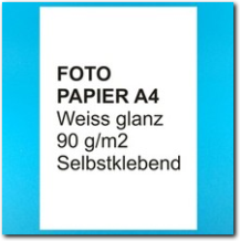 A4 Glanz Fotopapier selbstklebend