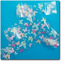 Fensterfolie Schmetterling bunt. 2 Meter x 72 mm.