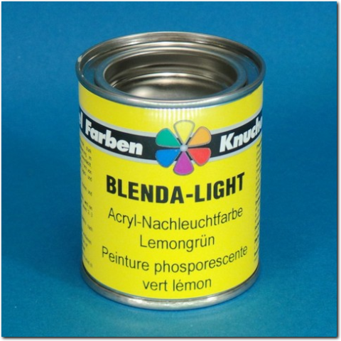 Nachleuchtfarbe BLENDA-LIGHT - 125 ml Dose.