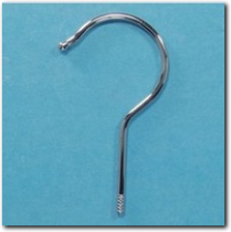 Kleiderbügel Haken, Metall mit Gewinde.