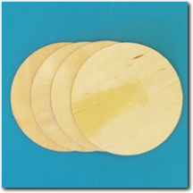 Sperrholzscheiben 4 x 100 mm, Set 4 Stück.