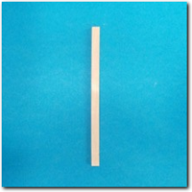 Holzstab Viereck, 175 x 10 x 3,5 mm, Roh.