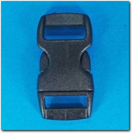 Gurt Steckschnalle 10 mm, 8 Stück, Kunststoff schwarz.