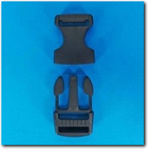 Offene Kunststoff Steckschnalle 20 mm.