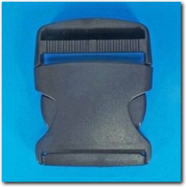 Kunststoff Steckschnalle 50 mm, geschlossen.