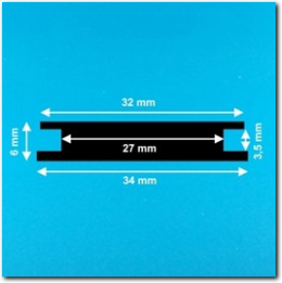 Schwarzer Gummiverschluss für Sparschweine.