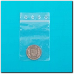 Druckverschlussbeutel transparent 60 x 100 mm für kleinste Artikel.