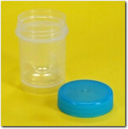 Runde Dose 35 ml, mit Schraubdeckel.