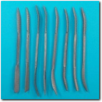 8 teiliges Raspel Set zum bearbeiten von Speckstein.