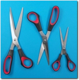 Dreiteiliges Wedo Scheren Set.