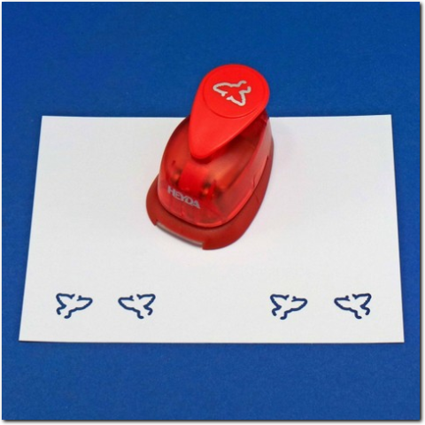 Tauben Umriss Motive mit dem Heyda Hebelwerkzeug ausstanzen.