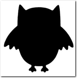 Mit dem Heyda Hebel Motivstanzer ausgestanztes grosses Eulenmotiv.