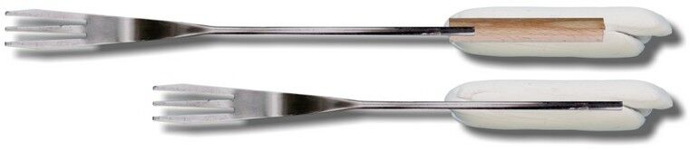 Fonuegabelgriff mit und ohne Kern.