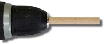 Gabelgriff Kern in Bohrmaschine eingespannt.